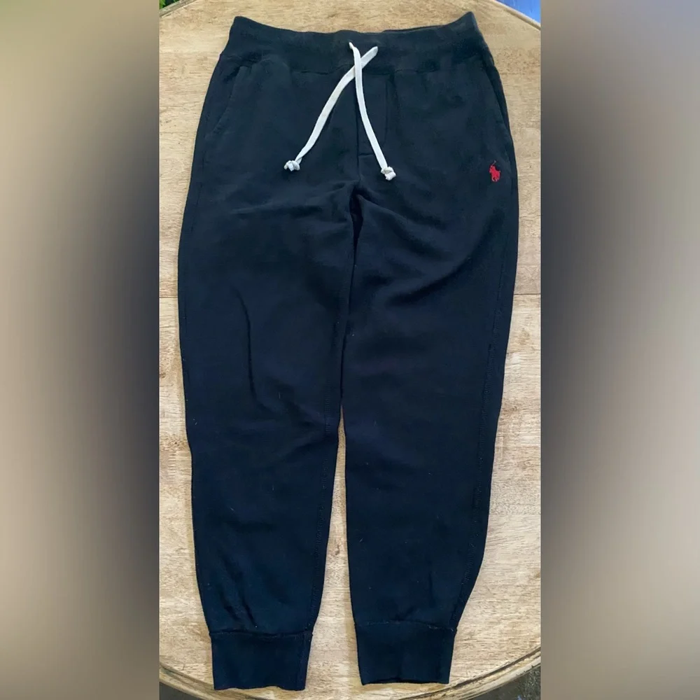 Polo Ralph Lauren Men’s Sz XS Polo‎ Black Fleece Sweatpants